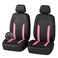 carleef 4PCS Cooling Car Seat CoversBreathable Front Seat Covers with Mesh Construction and Foam PaddingCar Seat Protector to Reduce Back SweatingUniversal Car Interior for Car SUV Pink