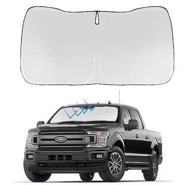 Proadsy 2026 Upgrade Front Windshield Sun Shade Foldable Sunshade Protector Custom Fit 20152020 Ford F150 F150 Lariat King Ranch Platinum XL XLT Limited Raptor Accessories