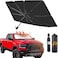 Pumuieat Foldable Car Windshield Sun Shade Umbrella Fit Sedan SUV Pickup Truck Most Vehicles Car Window Shades Front Windshield Sunshade