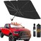 Pumuieat Foldable Car Windshield Sun Shade Umbrella Fit Sedan SUV Pickup Truck Most Vehicles Car Window Shades Front Windshield Sunshade