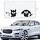 IC ICLOVER Car Windshield Sunshade with Pet Design Cute Dog Cat Cartoon Front Windshield Sun Shade Foldable Sunshade Blocks Heat UV Rays Protect Interior Keep Cool Fits Cars SUV Truck Medium
