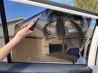 TuckVisor ClingShade Car Side Sun Visor Baby Window Sun Shade Visor Shades Windshield Sunshade Visors Extenders for Cars Trucks SUVs 4 Pack