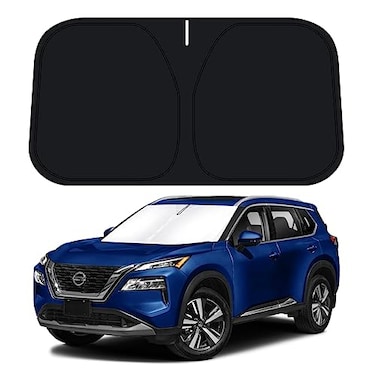 D-Lumina DLumina Windshield Sun Shade for 20212025 Nissan Rogue 3rd Gen Accessories Not for Rogue Sport Front Window Sunshade Sun Visor Protector Block UV Rays Heat Foldable 2 Layers 210T Material