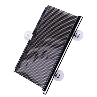 KIMISS Windshield Sun Shade Car Automatic Retractable Sunshade Windshield Sun Block Visor Shade Curtain Sun Black 68x125cm