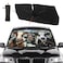 Socira Cow Car Windshield Sunshade Umbrella Foldable Cattle Umbrella Driver Sun Shade Windshield Cover Funny Sunshade Cow Car Accessories Blocks Uv Rays Keeps Cool 57 X 30