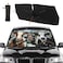 Socira Cow Car Windshield Sunshade Umbrella Foldable Cattle Umbrella Driver Sun Shade Windshield Cover Funny Sunshade Cow Car Accessories Blocks Uv Rays Keeps Cool 57 X 30