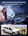 REEVAA 2025 Car Windshield Sun Shade Umbrella 2025 Upgrade Sun Protection Keep Cool Protect Interior 360 Flex Handle Sun Shield Sunshade Medium 57 x 32 for Most Car