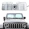 RERPRO Windshield Sun Shade Compatible with 20242026 Jeep Wrangler JL 24 Door 4XE Interior Accessories Foldable Windshield Sunshade Front Window UV Blackout Shades Sun Blocker Protector Cover Star