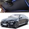 Autovir Car Windshield Sun Shade 280T Reflective Front Window Sun Blocker Heat Shield Automotive Sun Protection Privacy Curtains Foldable with Storage Bag Car Accessories Fits Coupe Hatchback