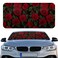 Woanger Windshield Sun Shade Foldable Car Front Window Covers for Car Accessories Sun Heat UV Rays Visor Protector Protection for Universal Cars SUV Truck Rose