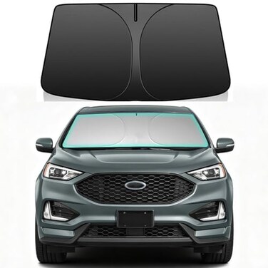 LEIMINMAOYI Windshield Sunshade for Ford Edge Accessories 20152024 4Layer 240T Enhanced UV Heat Insulation Sun Visor Front Windshield Window Sun Shade Cover UV Heat Blocker Protector