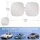 CusDusk Pink Bow Car Windshield Sun Shade Foldable UV Protection Window Sunshade with Silver Edging Storage Pouch Auto Interior Accessories for Sedan SUV Hatchback