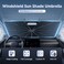 Autorder Windshield Sun Shade Umbrella for 20172025 2026 Mazda CX5 CX5 AccessoriesUpgraded Ice Crystal MaterialEasy Setup Umbrella Sunshade for Car Windshield100 Sun Blocking