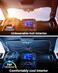 weektic 2026 Upgraded Weektic Truck Windshield Sun Shade for F150SilveradoTundraRAM 1500Sierra 5 Layers Ice Crystal Coating Blocks 99 UV Cools Interior 360 Swivel Handle for Easy Use
