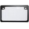 Custom Accessories Combos 92776 Clear Unbreakable Motorcycle License Plate Shield and Frame Combo with Black Frame