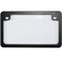 Custom Accessories Combos 92776 Clear Unbreakable Motorcycle License Plate Shield and Frame Combo with Black Frame