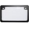 Custom Accessories Combos 92776 Clear Unbreakable Motorcycle License Plate Shield and Frame Combo with Black Frame