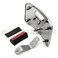 HTTMT MT388CD Chrome Laydown Curved License Plate Bracket Tag Holder wMount Kit Compatible with Harley Davidson 20052007 Softail Springer Classic FLSTSC 20052017 Softail Deluxe FLSTN
