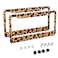 pmzrao Leopard Print License Plate Frames Cheetah Print car Accessories Leopard License Plate Covers Cheetah License Plate Holders tag Frame for Women 123 X 63 Inch