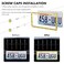 SHARECARE SHARECARE Bling License Plate Frame Crystal License Plate Cover Car License Plate Holder with Rhinestone Crystal Diamond Screw Set 1 Pack AB Color 1