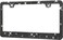 HOTOR License Plate Frame Lastingly Bling and Sparkly License Plate Frame for Women Stainless Steel ObstructionFree Frame with Multifaceted RhinestonesBlack 1 Pack