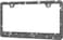 HOTOR License Plate Frame Lastingly Bling and Sparkly License Plate Frame for Women Stainless Steel ObstructionFree Frame with Multifaceted RhinestonesBlack 1 Pack