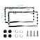 lengnoyp 2PCS Premium American Flag License Plate Frame Black License Plate Frames 2 Holes Solid Stainless Steel License Plate Holder Universal Car License Plate Frame for USA Flag by Lengnoyp
