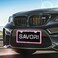 SAVORI Car Bling License Plate Frame Sparkly 2 Holes 3 Row Acrylic Crystal Stainless Steel Universal License Plate Frame with Screw Caps Covers for US Auto Vehicles 1 Pack Pink