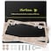 QUANQIUFEI 2 Pack Bling License Plate Frames for Women Sparkly Rhinestone Diamond Car Accessories with Glitter Crystal Caps Champagne