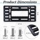 ecocstm License Plate Bracket Holder Front License Plate Bracket No Drill Front Plate Mount Licenses Plates Brackets Bumper Car Frame Mount Adapter with Stainless Steel Screw Cap Cable Ties
