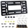 ecocstm License Plate Bracket Holder Front License Plate Bracket No Drill Front Plate Mount Licenses Plates Brackets Bumper Car Frame Mount Adapter with Stainless Steel Screw Cap Cable Ties