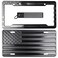 DillenCo American Flag License Plate Frame and Key Tag Combo BlackonMatte Black
