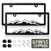 XCLPF Mountain License Plate Frames Plastic License Plate HolderUniversal Car Tag Bracket Off Road Style License Plate Holder Cover for Mountains Enthsusiast 2 Packs 2 Hole Rust Proof Heavy Duty