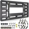 RCKJNJ Front License Plate Bracket Holder Universal Front Mounting Kit Plastic Bumper Car Tag Adapter with Copper Threaded with Screws Caps and Stainless Steel Zip Ties