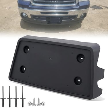 Wocch Front License Plate Frame for GMC Sierra 1500 20072013 for Sierra 2500HD 3500 HD 20072010 Front Bumper License Plate Holder Mounting Bracket Cover Replace 15781553 Partslink GM1068125