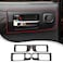 LLKUANG Car Inner Door Handle Frame Panel Cover Trim for Toyota Tundra 20142021 Interior Accessories Not fit Double Cab Model Carbon Fiber Pattern Low Configuration