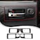LLKUANG Car Inner Door Handle Frame Panel Cover Trim for Toyota Tundra 20142021 Interior Accessories Not fit Double Cab Model Carbon Fiber Pattern Low Configuration