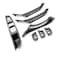 Goodithy 7PCS Door Handle for BMW 5 Series F10 F11 Driver Side Front Left Armrest Window Lift Switch Passenger Door Cover Inside Pull Handle Replacement for BMW 520 523 525 528 535 Carbon Fiber