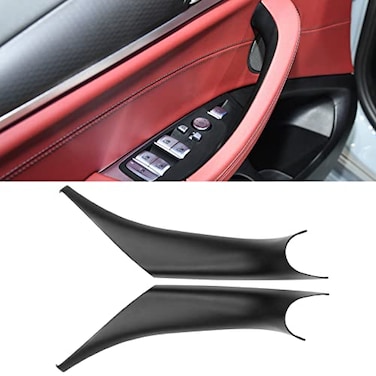 Jaronx Compatible with BMW X3 G01X4 G02 Door Handle Covers2PCS LeftRight Interior Black Door Pull Handle Covers for X3 G01 20172024X4 G02 20172024