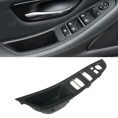 Goodithy Driver Door Handle Window Lift Switch Cover Front Left Armrest Door Pull Handle Panel Trim Replacement for BMW 5 Series F10 F11 520i 523i 525i 528i 535i 20102017 Black