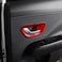 YOUTOOCAR 4PCS Inner Door Handle Bowl Trim Covers Compatible with Hyundai Kona 20242025 Accessories Red