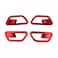 YOUTOOCAR 4PCS Inner Door Handle Bowl Trim Covers Compatible with Hyundai Kona 20242025 Accessories Red