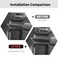 RT-TCZ RTTCZ Carbon Fiber Inner Door Handle Panel Cover Trim Interior Accessories Compatible with Chevy SilveradoGMC Sierra 201920226PCS