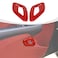 RAZPOY Inner Door Handle Cover Trim Compatible with Dodge Challenger 20152024 Interior Accessories Red