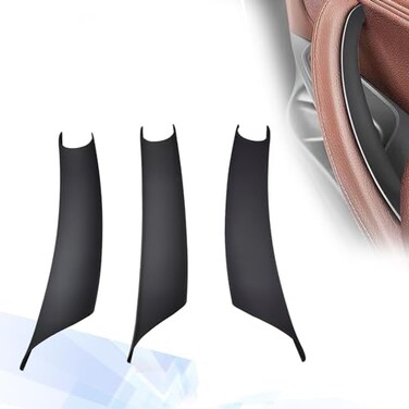 UCkasayfy Door Handle Cover Compatible with BMW X5 Series E70E70 LCI 20082013 X6 Series E71E72 20082014 Handle Panel Protective Cover for LeftHand Drive Models3PCSBlack