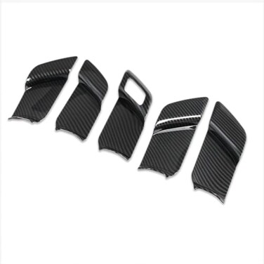 Beautost for Toyota Prius 2023 2024 2025 2026 Interior Door Handle Bowl Panel Cover Trims Carbon Fiber Black