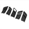 Beautost for Toyota Prius 2023 2024 2025 2026 Interior Door Handle Bowl Panel Cover Trims Carbon Fiber Black