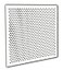 Receilit 2x2 White Plastic Perforated Tile 2 Pack with 12 Diameter Holes