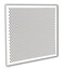 Receilit 2x2 White Plastic Perforated Tile 2 Pack with 12 Diameter Holes