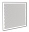Receilit 2x2 White Plastic Perforated Tile 2 Pack with 12 Diameter Holes